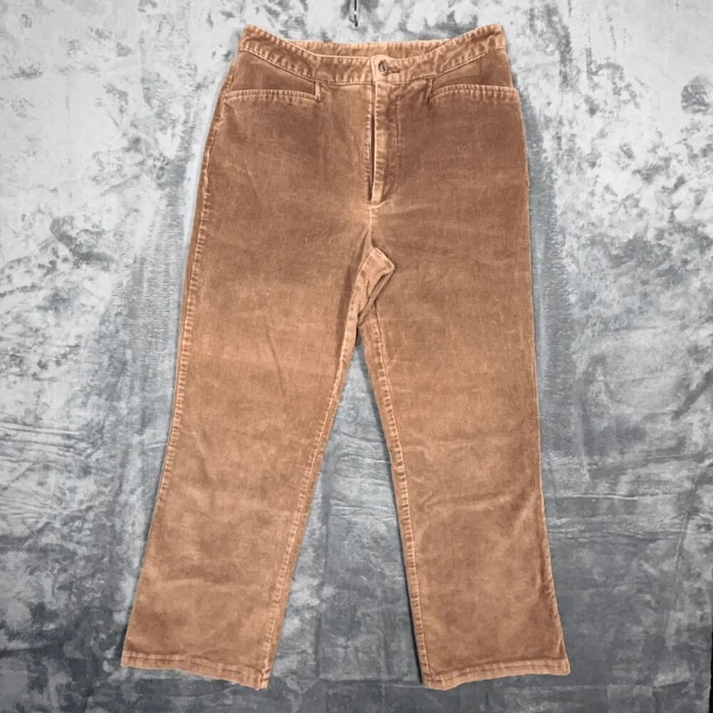 Nordstrom Women's Size 6 Wide Leg Corduroy Pants Brown Cotton‎ Blend